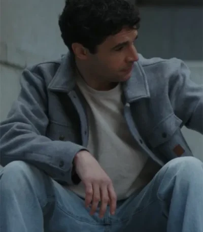 Wolf Man Christopher Abbott Grey Wool Coat