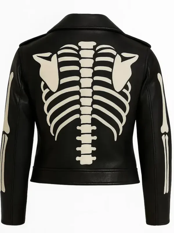 Women Skeleton Leather Cosplay Jacket