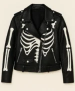 Women Skeleton Leather Cosplay Jacket