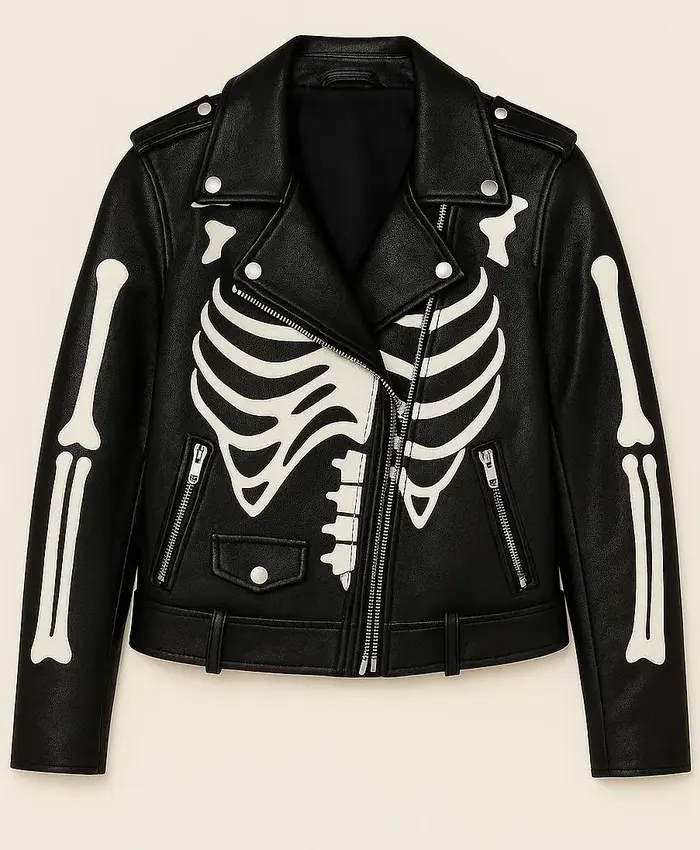 Women Skeleton Leather Cosplay Jacket Women Skeleton Leather Cosplay Jacket