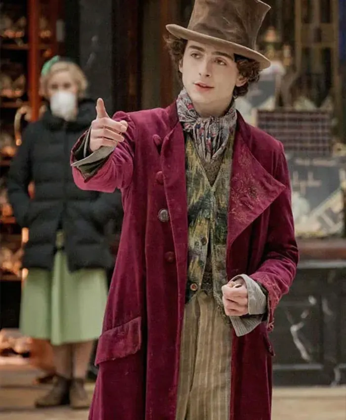 Wonka 2023 Timothee Chalamet Coat Wonka 2023 Timothee Chalamet Coat
