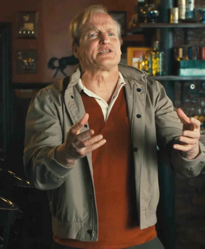 Woody Harrelson Ella McCay Bomber Jacket Woody Harrelson Ella McCay Bomber Jacket