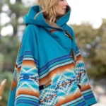 Yellowstone Beth Dutton Blue Hooded Wool Coat