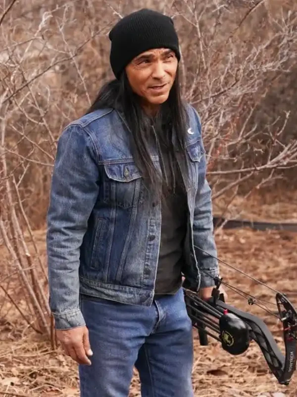 Zahn McClarnon Americana Blue Denim Jacket