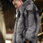 Zephyrus Mink Fur Grey Coat