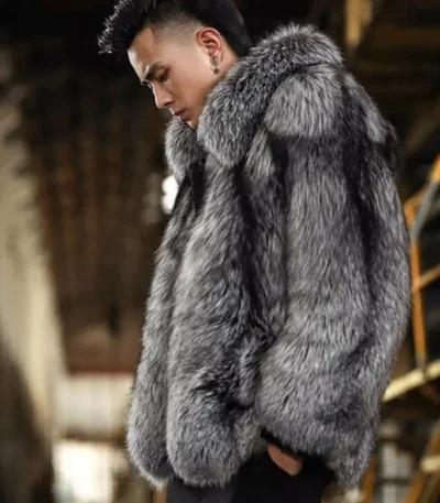 Zephyrus Mink Fur Grey Coat