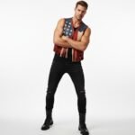 American Fringe USA Flag Leather Vest