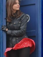 Doctor Who Clara Oswald Black Leather Jacket