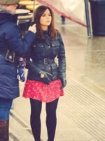 Doctor Who Clara Oswald Black Leather Jacket