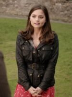 Doctor Who Clara Oswald Black Leather Jacket