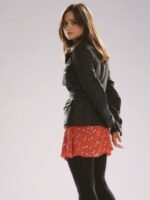 Doctor Who Clara Oswald Black Leather Jacket