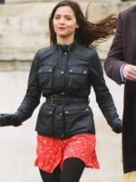 Doctor Who Clara Oswald Black Leather Jacket