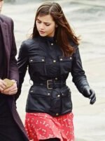 Doctor Who Clara Oswald Black Leather Jacket