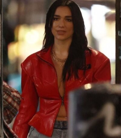 Dua Lipa Red Fever Leather Jacket