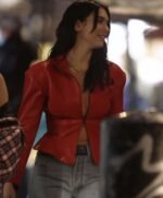 Dua Lipa Red Fever Leather Jacket