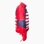 Mens American Flag Casual Motorcycle Jacket