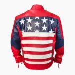 Mens American Flag Casual Motorcycle Jacket