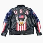 Men's USA Eagle Leather Jacket