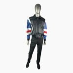 Michael Hoban USA Flag Vintage Leather Jacket