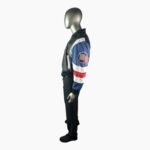 Michael Hoban USA Flag Vintage Leather Jacket