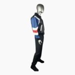 Michael Hoban USA Flag Vintage Leather Jacket
