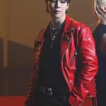 Taeyang Vibe BTS Jimin Red Leather Jacket