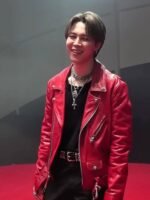 Taeyang Vibe BTS Jimin Red Leather Jacket