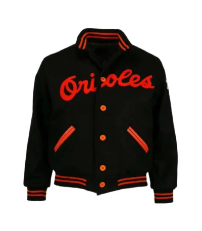 1966 Baltimore Orioles Black Varsity Jacket