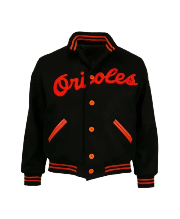 1966 Baltimore Orioles Black Varsity Jacket