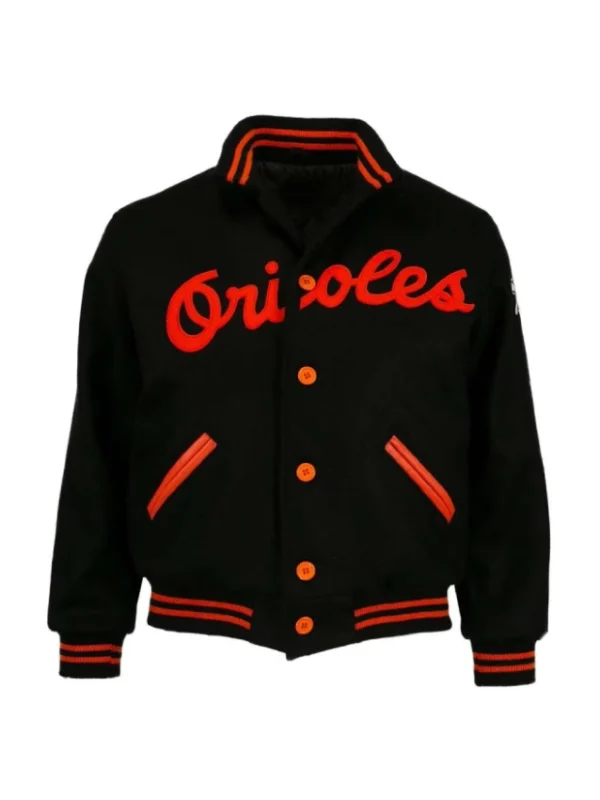 1966 Baltimore Orioles Black Varsity Jacket