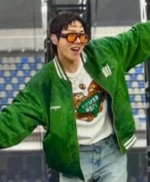 Arirang World Tour Stage J Hope Nike Green Coach Jacket
