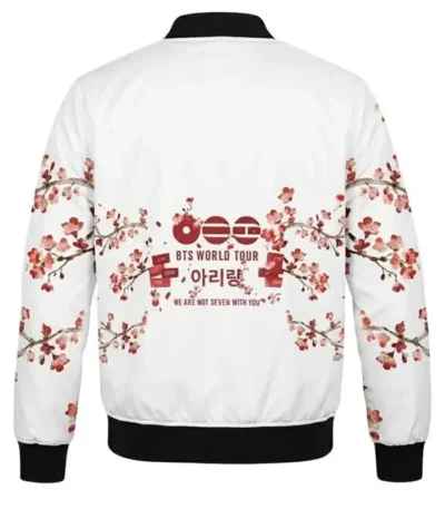 BTS Cherry Blossom Bomber Jacket