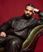 2026 Drake Iceman Brown Leather Jacket