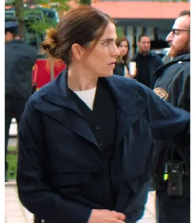 56 Days Karla Souza Blue Jacket