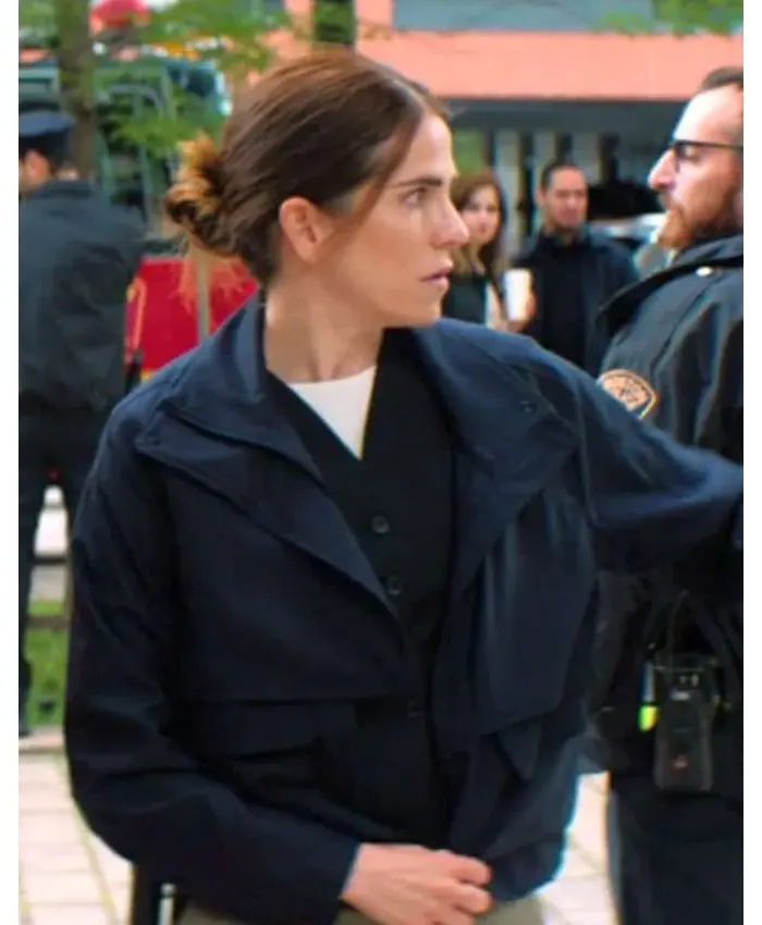 56 Days Karla Souza Blue Jacket 56 Days Karla Souza Blue Jacket