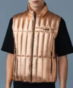 56 Days Kevin Sullivan Gold Puffer Vest
