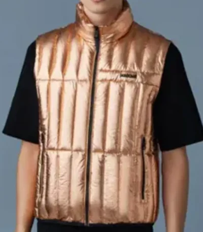 56 Days Kevin Sullivan Gold Puffer Vest