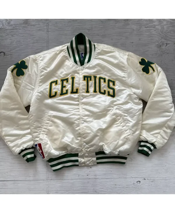 90s Boston Celtics Jacket Vintage Satin