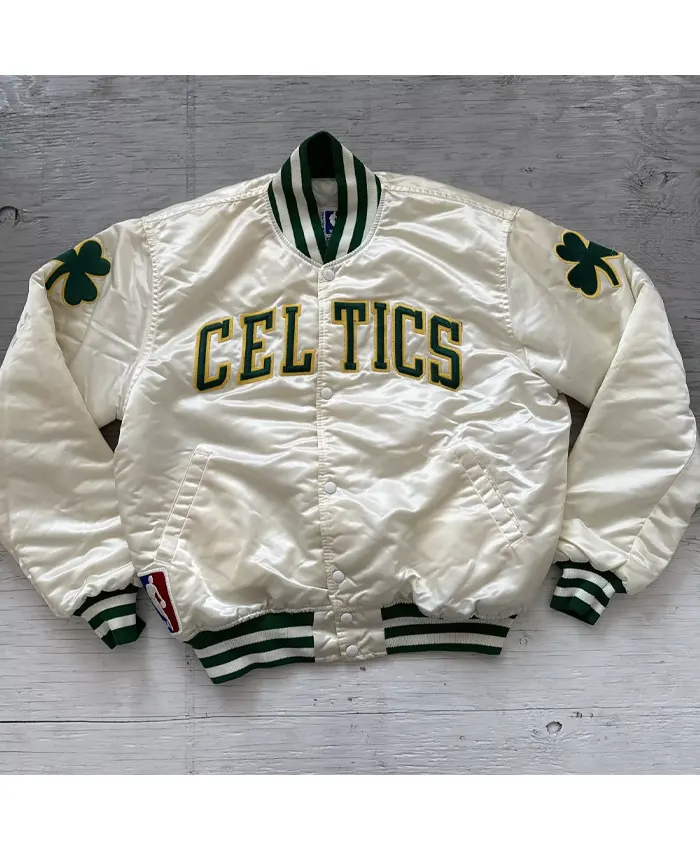 90s Boston Celtics Jacket Vintage Satin 90s Boston Celtics Jacket Vintage Satin