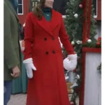 A Christmas Angel Match Meghan Ory Red Wool Coat