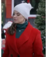 A Christmas Angel Match Meghan Ory Red Wool Coat
