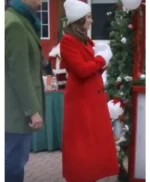 A Christmas Angel Match Meghan Ory Red Wool Coat