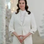 A Christmas Angel Match Meghan Ory White Blazer