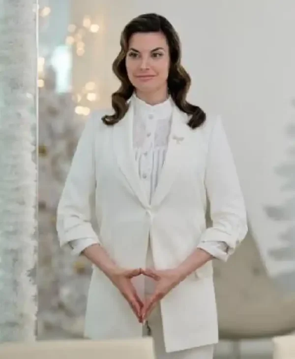 A Christmas Angel Match Meghan Ory White Blazer
