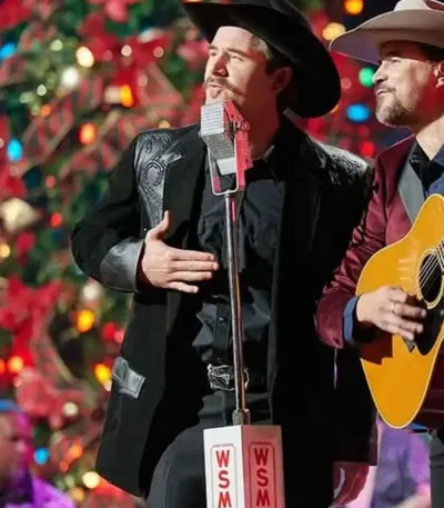 A Grand Ole Opry Christmas Luke Benward Black Blazer