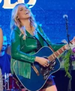 A Grand Ole Opry Christmas Tigirlily Gold Fringe Leather Jacket