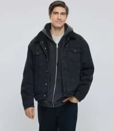 A Keller Christmas Vacation Brandon Routh Black Jacket