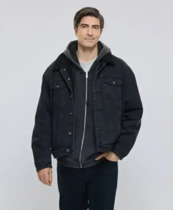 A Keller Christmas Vacation Brandon Routh Black Jacket