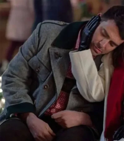 A Keller Christmas Vacation Jonathan Bennett Grey Coat