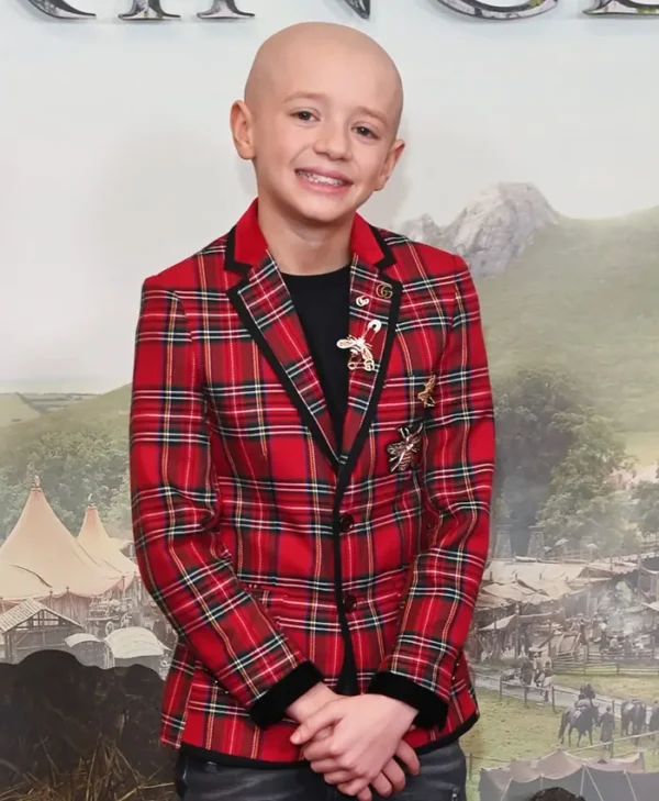 A Knight of the Seven Kingdoms Dexter Sol Ansell Red Plaid Blazer